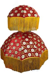 Flowers Embroidery Work Wedding Umbrella