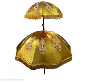 Golden Color Wedding Umbrella