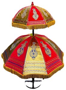 Red Golden Damaan Pato Wedding Umbrella