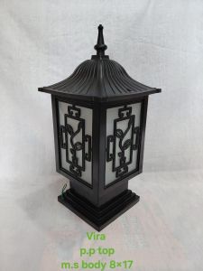 Black Aluminium Fancy Gate Light
