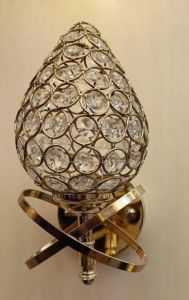 Premium Golden Crystal LED Wall Lamp