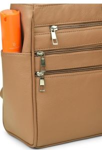 Ladies Multi-Pocket Tote Bag with Shoulder Straps