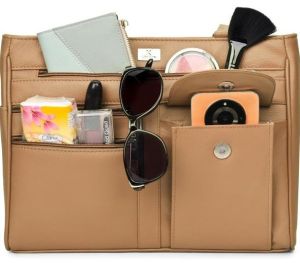 Ladies Multi-Pocket Tote Bag with Shoulder Straps