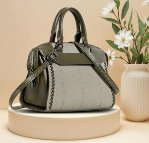 Ladies Satchel Bag with Dual Handle &AMP; Sling Strap