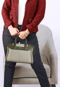 Ladies Satchel Bag with Dual Handle &AMP; Sling Strap