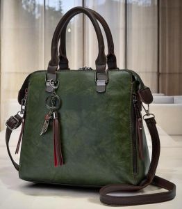 Ladies Vertical Satchel Bag with Dual Handle &AMP; Sling Strap