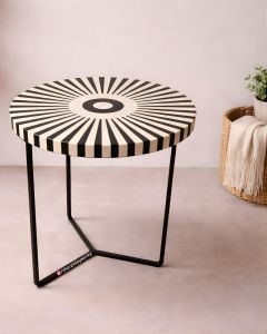 Bone Inlay Side Table