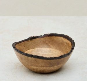 Brown Wooden Salad Bowl