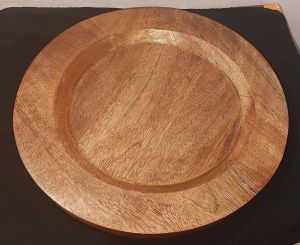 Round Wooden Rustic Design Charger Plate