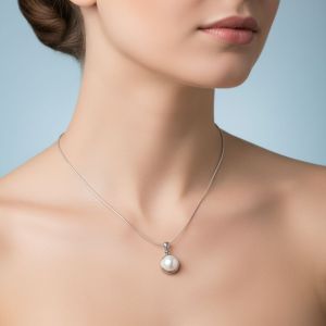 92.5 Sterling Silver Pearl Pendant