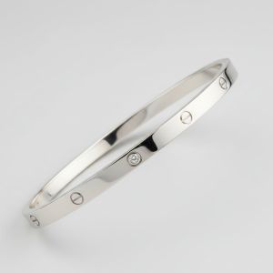 Cartier Inspired Sterling Silver Bangle