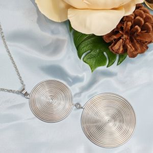 Pure Silver Spiral Necklace