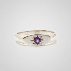 Star Stone Sterling Silver Ring