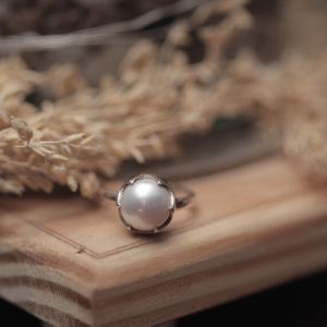Sterling Silver Pearl Ring