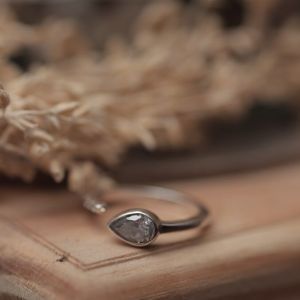 Sterling Silver Tear Drop Ring