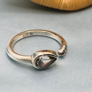 Sterling Silver Tear Drop Ring