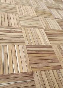 25mm Solid Wood Deck Tile