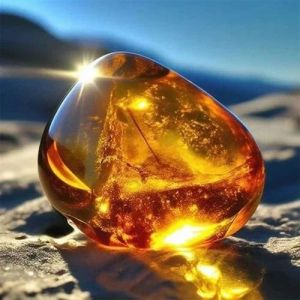 Natural Amber Crystal Stone
