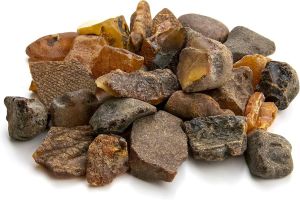 Natural Baltic Dark Amber Raw Stone