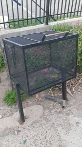 Iron Wire Mesh Waste Bin