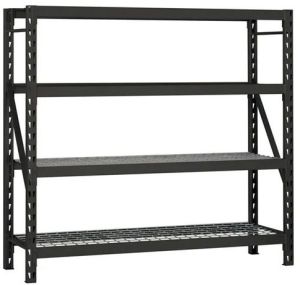 Mild Steel 4 Shelves Slotted Rack