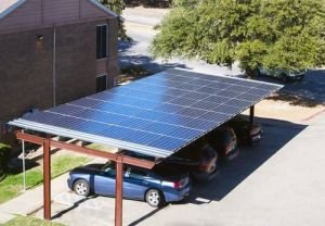 Solar Panel Parking Structure