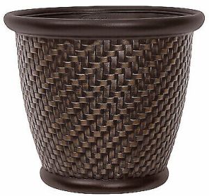 15.5 Inch Wicker Flower Pot
