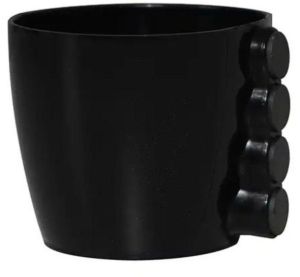 Black Valencia Magnet Flower Pot