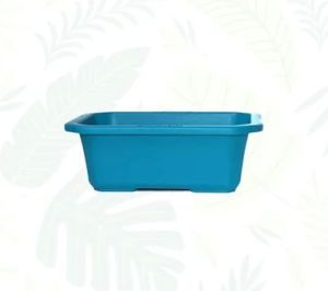 Blue Plastic Juniper Planter