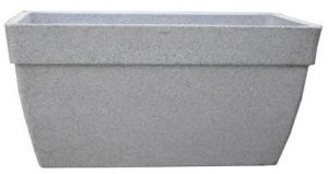 Grey Rectangular Barca Planter