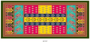 36 Panna Chanderi Dupatta  Cotton Fabric