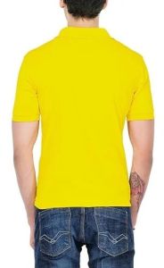 130GSM Yellow Polyester Polo T-Shirt