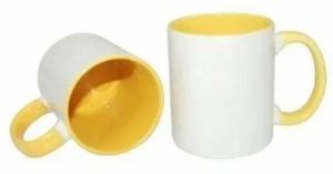 Sublimation Imported 3tone Yellow Inner Colour Coffee Mug