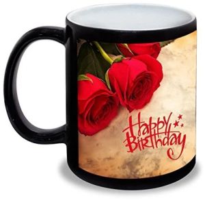 Sublimation Imported Black Patch Coffee Mug