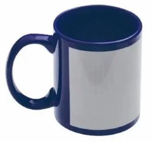 Sublimation Imported Blue Patch Coffee Mug
