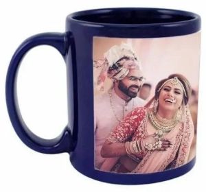 Sublimation Imported Blue Patch Coffee Mug