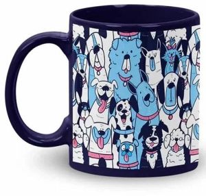 Sublimation Imported Blue Patch Coffee Mug