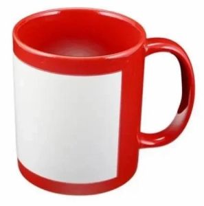 Sublimation Imported Red Patch Coffee Mug