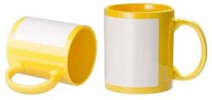 Sublimation Imported Yellow Patch Coffee Mug