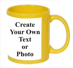 Sublimation Imported Yellow Patch Coffee Mug