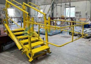 Folding Stair Retractable Access Platform