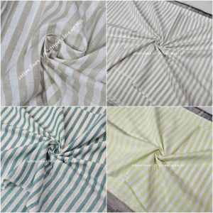 Ladies Cotton Linen Stripe Fabric