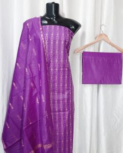 Ladies Cotton Silk Classic Suit Set