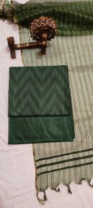 Ladies Cotton Silk Ethnic Kalamkari Unstitched Suit Set
