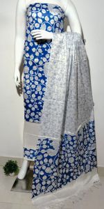 Ladies Cotton Silk Kalamkari Print Unstitched Dress Set