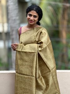 Ladies Cotton Silk Pallu Border Work Saree