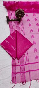 Ladies Cotton Silk Weaving Suit Set