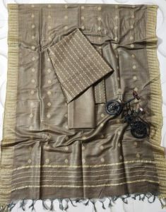 Ladies Katan Silk Artisan Block Print Suit Set