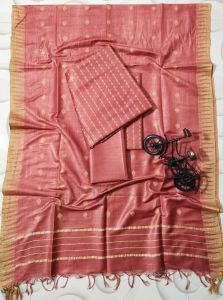 Ladies Katan Silk Artisan Block Print Suit Set