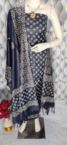 Ladies Katan Silk Printed Suit Set